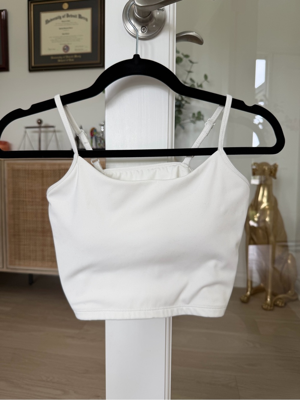 Klassy Network White Cropped Camisole